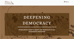 Desktop Screenshot of barefootgovernance.org